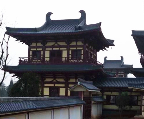 筒瓦鋪（pù）蓋仿古（gǔ）建築